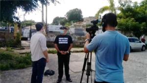José Balbino em entrevista para a equipe da Globo News denuncia o fechamento e abandono do Cemitério Santo Antônio.