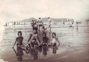 Família na praia<br>Brasil / São Paulo / São Paulo