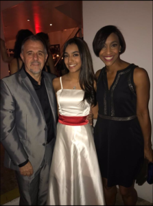 Dilma, seu marido e sua filha.