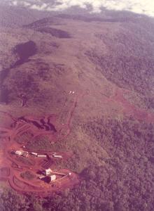 Vista geral de uma das clareiras da N4E, onde se iniciou a lavra.