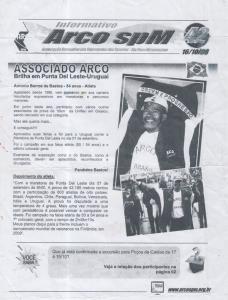 Matéria sobre a participação de Antonio Barros de Bastos na Maratona de Punta Del Leste. Antonio foi campeão na sua faixa etária, e sétimo colocado no geral.